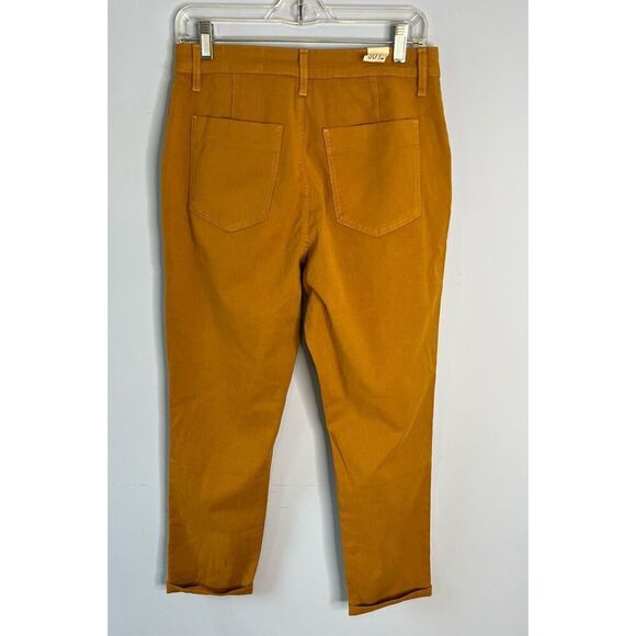 Brand New Cosmic Blue Love Women's 30T Mustard Yellow Tailored Cuffed Pants - Picture 9 of 9